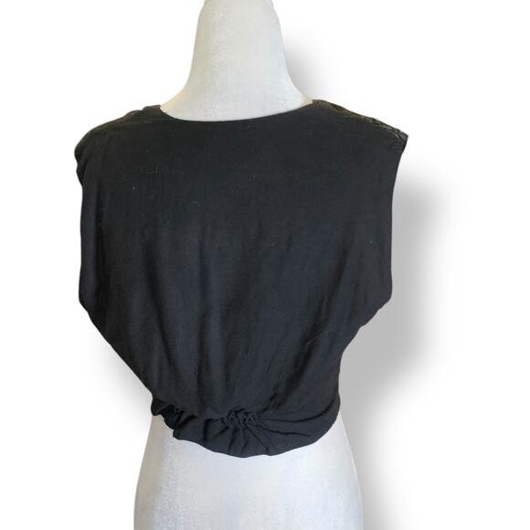 Vintage Contempo Casuals Tapestry Waistcoat Vest Black Gold Red Purple Cropped - Picture 6 of 12